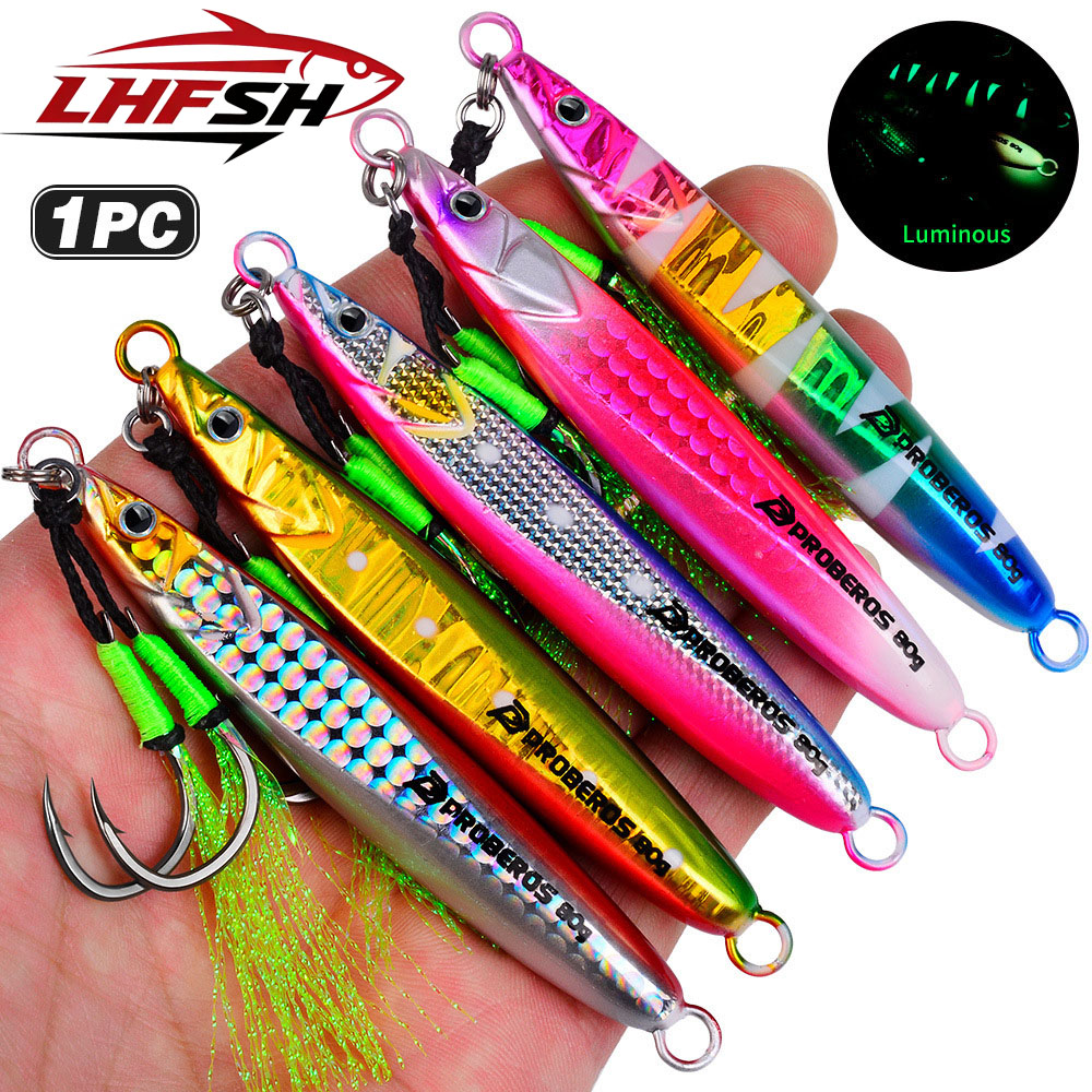 Fishing Hook Treble - Przynęty wędkarskie LHFSH Luminous Metal Jig,
