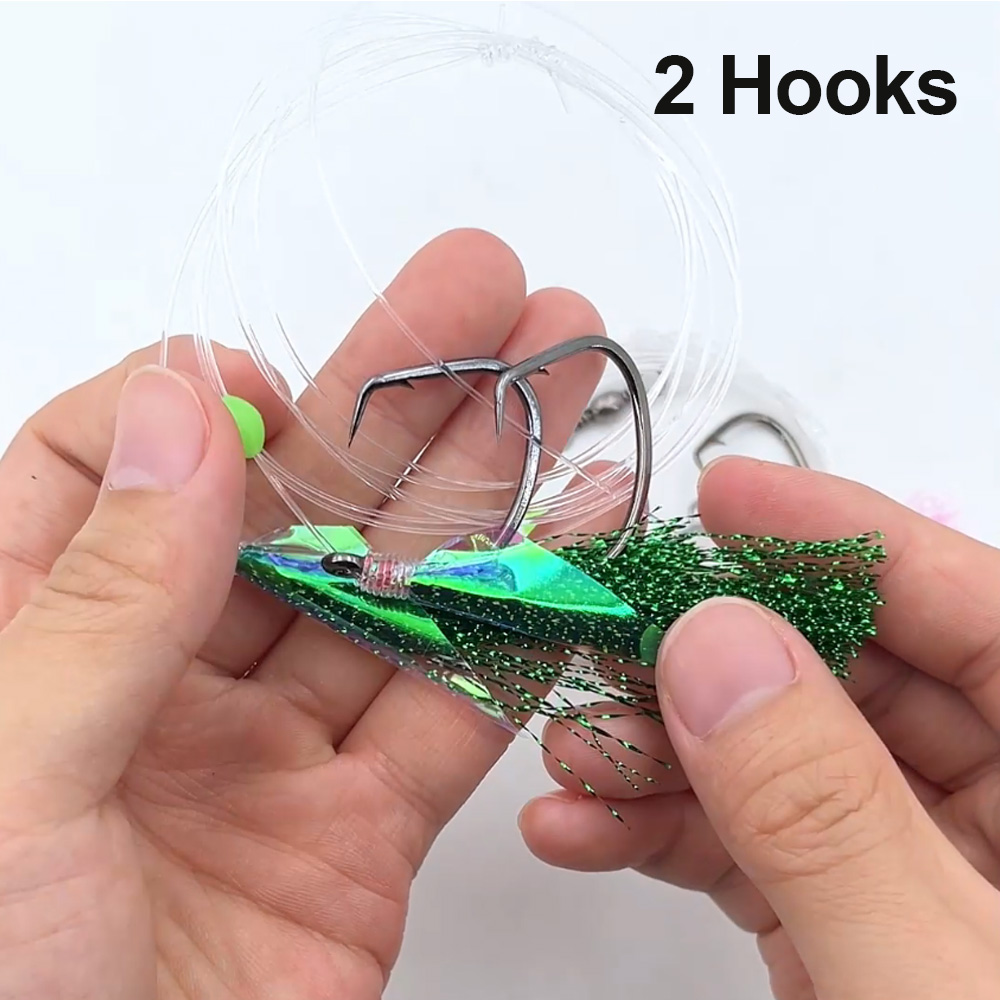 Bimoo 10 sztuk Zestawów Sabiki – Fishing Hook Size recenzja i cena