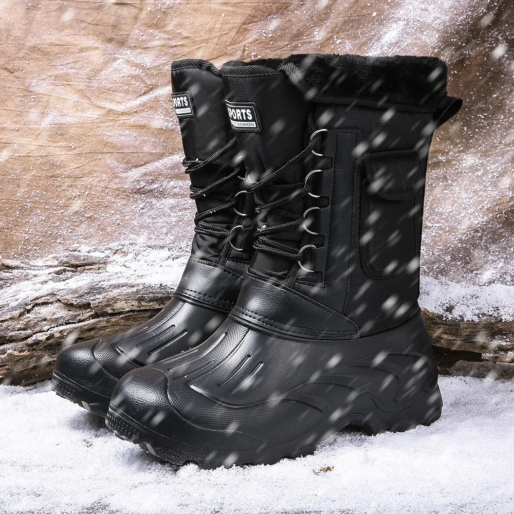 Męskie zimowe buty śniegowe, b – Fishing Hook recenzja i cena