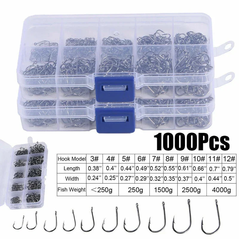 50-1600 szt./pudełko Haczyki w – Fishing Hook Assortment recenzja i cena
